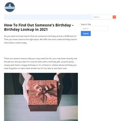 Birthday finder