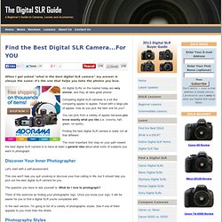 How to Find the Best Digital SLR Camera