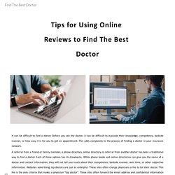 Find The Best Doctor