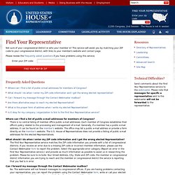 Write Your Representative - Contact your Congressperson in the U.S. House of Representatives.