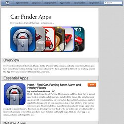 Car Finder Apps: iPad/iPhone Apps AppGuide