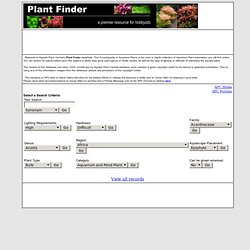 Plant Finder - Encyclopedia of Aquarium Plants