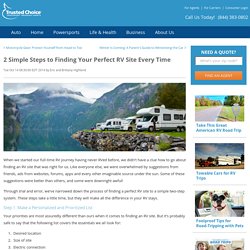 Finding an RV Site