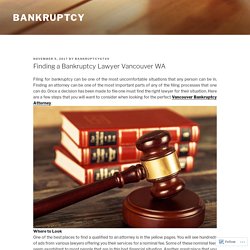 Finding a Bankruptcy Lawyer Vancouver WA – Bankruptcy