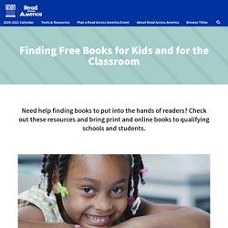 Finding Free Books for Kids and for the Classroom - Read Across America