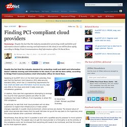 Finding PCI-compliant cloud providers