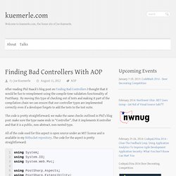 Finding Bad Controllers With AOP - kuemerle.com