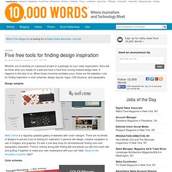 Five free tools for finding design inspiration
