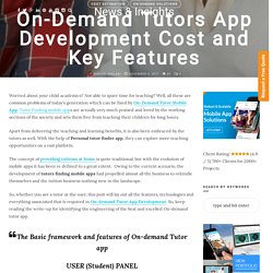 Tutors Finding Mobile App Development Cost and Key Features