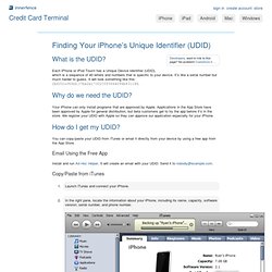 Finding Your iPhone’s Unique Identifier (UDID) - iPhone How To Docs - innerfence