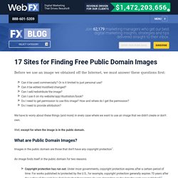 17 Sites for Finding Free Public Domain Images