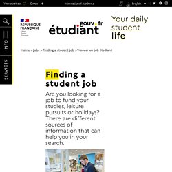 Finding a student job