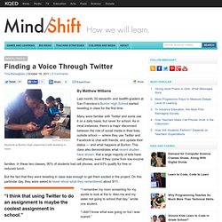 Finding a Voice Through Twitter