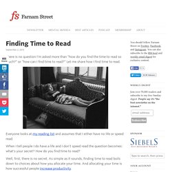 Finding Time to Read