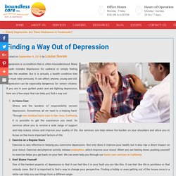 Finding a Way Out of Depression