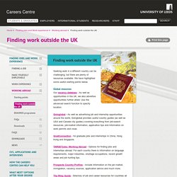 Finding work outside the UK