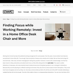 Finding Focus while Working Remotely