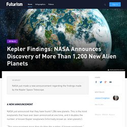 Kepler Findings: NASA Announces Discovery of More Than 1,200 New Alien Planets