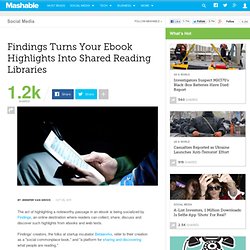 Findings Turns Your Ebook Highlights Into Shared Reading Libraries