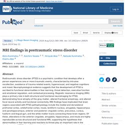 MRI Findings in Posttraumatic Stress Disorder - PubMed