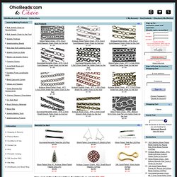 Bulk Jewelry Chain, Findings, Jewelry Making Supplies: Shop OhioBeads.com