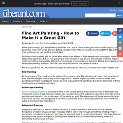 Fine Art Painting - How to Make It a Great Gift