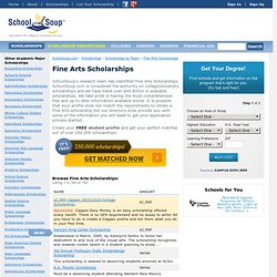 Fine Arts Scholarships - SchoolSoup.com
