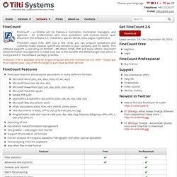 FineCount - Software for Translators » Tilti Systems