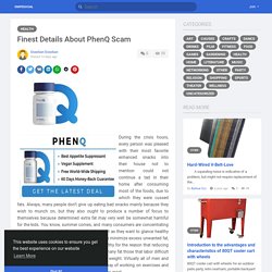 Finest Details About PhenQ Scam