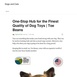 One-Stop Hub for the Finest Quality of Dog Toys