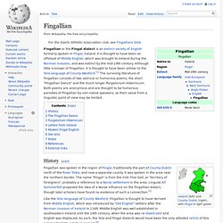 Fingalian language