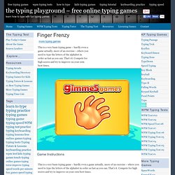 Finger Frenzy Online Typing Game 