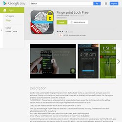 Fingerprint Lock Free - Aplicações Android no Google Play