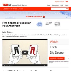 Five fingers of evolution - Paul Andersen