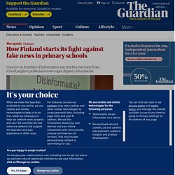 How Finland starts its fight against fake news in primary schools