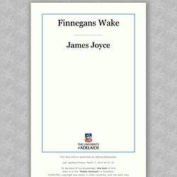 Finnegans Wake / James Joyce