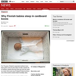 Why Finnish babies sleep in cardboard boxes