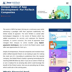 Top Fintech App Development Ideas for Fintech Startups to Invest
