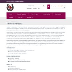 Fiorella Paradisi - Adult and Child Psychiatrist New Jersey