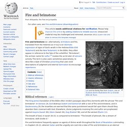 Fire and brimstone - Wikipedia