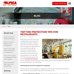 Top Fire Protection Tips for Restaurants -