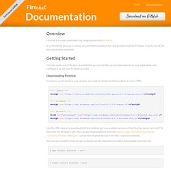 Firechat - Documentation
