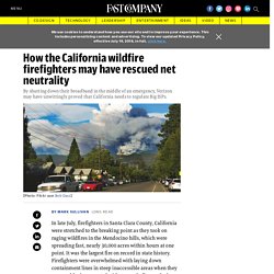 Santa Clara firefighters helped save net neutrality