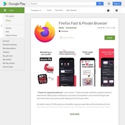 Firefox Browser: fast, private & safe web browser - Apps on Google Play