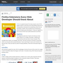 Firefox Extensions Every Web Developer Should Know About