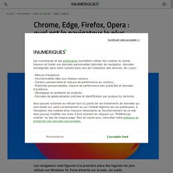 Chrome, Edge, Firefox, Opera : quel est le navigateur le plus performant ?