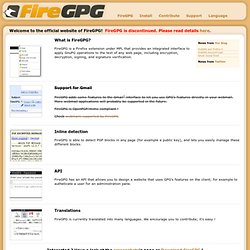 FireGPG - use GPG easily in Firefox !
