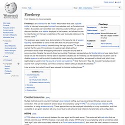 Firesheep - Wikipedia, the free encyclopedia - StumbleUpon