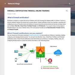 FIREWALL ONLINE TRAINING