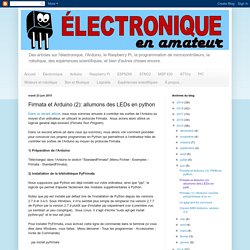 allumons des LEDs en python